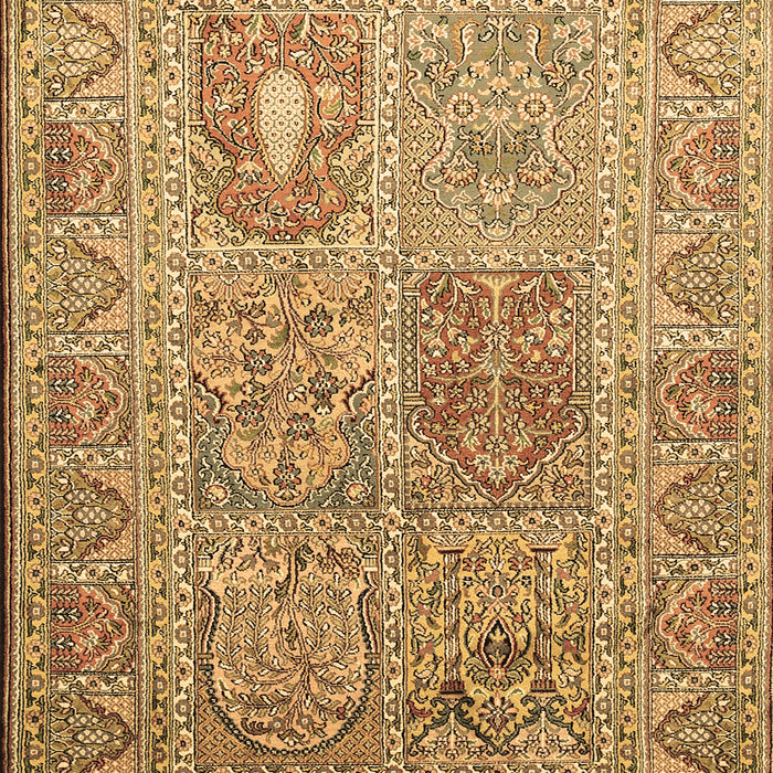 Machine Washable Persian Brown Traditional Rug, wshtr377brn