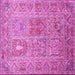 Square Persian Pink Traditional Rug, tr377pnk