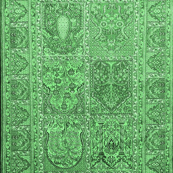 Persian Emerald Green Traditional Rug, tr377emgrn