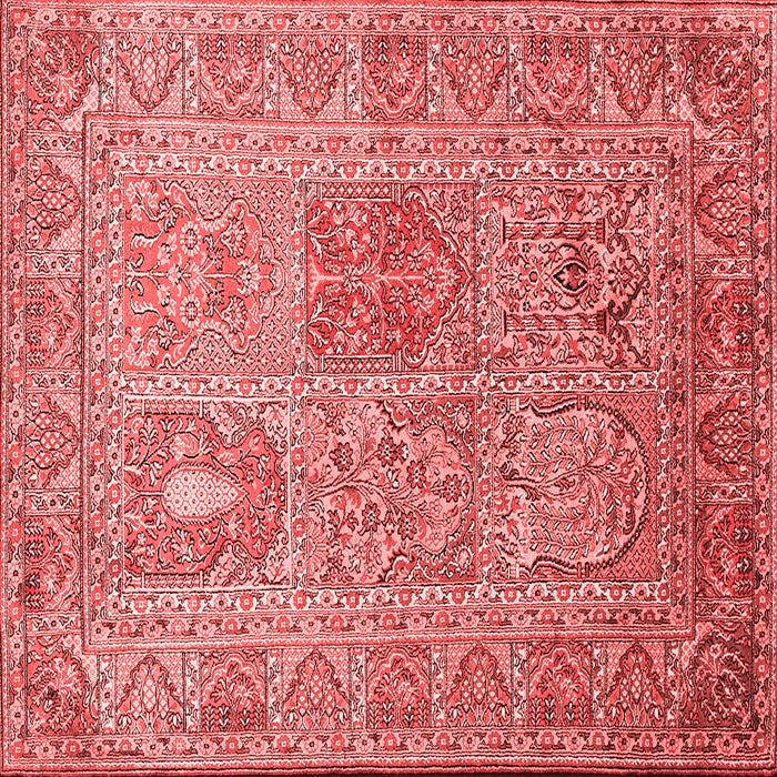 Machine Washable Persian Red Traditional Rug, wshtr377red