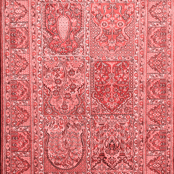 Machine Washable Persian Red Traditional Rug, wshtr377red