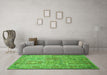 Machine Washable Persian Green Traditional Area Rugs in a Living Room,, wshtr377grn