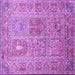 Square Persian Purple Traditional Rug, tr377pur