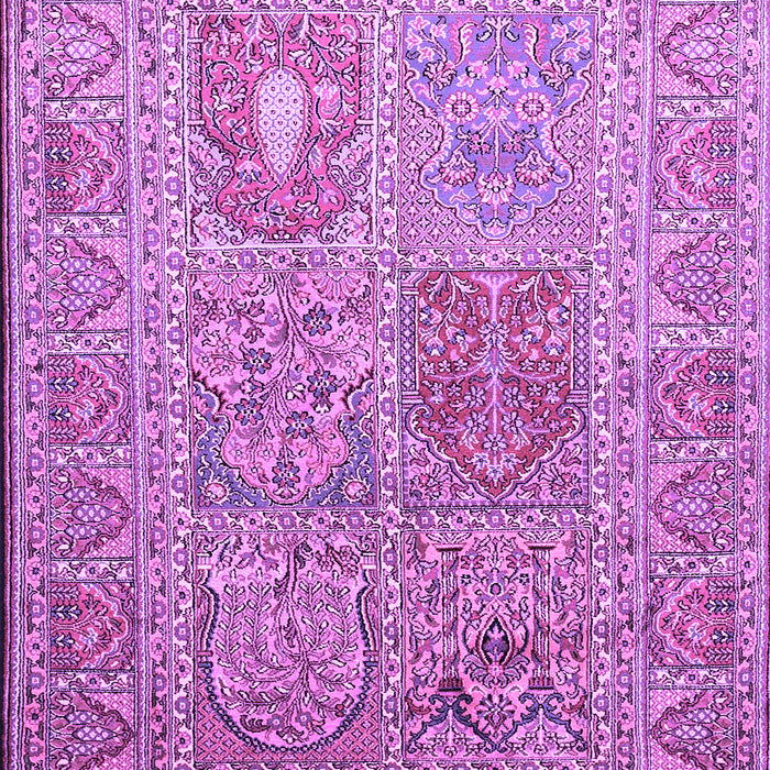 Machine Washable Persian Purple Traditional Area Rugs, wshtr377pur