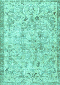 Persian Turquoise Traditional Rug, tr3780turq