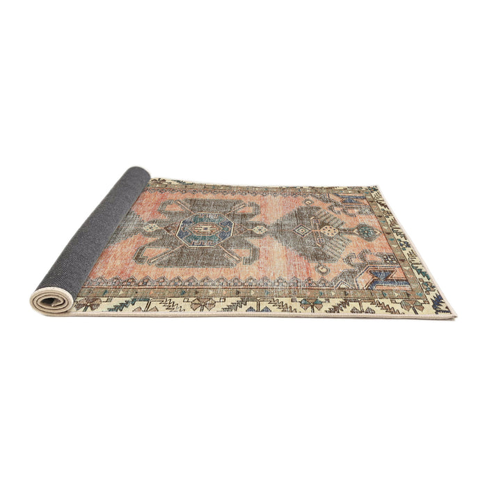 Sideview of Traditional Brown Persian Rug, tr3781