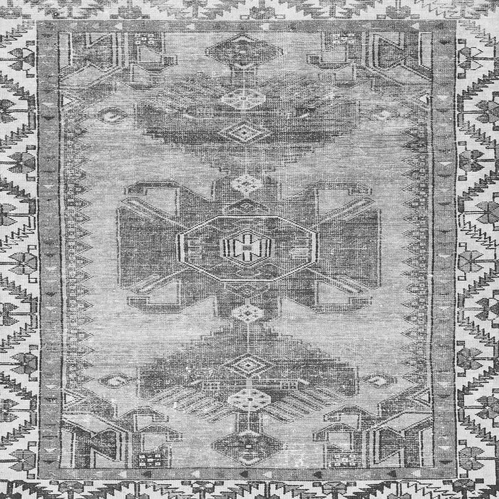 Serging Thickness of Persian Gray Traditional Rug, tr3781gry