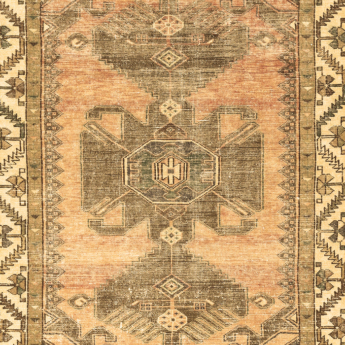 Machine Washable Persian Brown Traditional Rug, wshtr3781brn