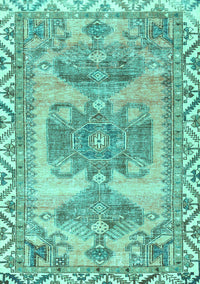 Persian Turquoise Traditional Rug, tr3781turq