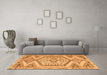 Machine Washable Persian Orange Traditional Area Rugs in a Living Room, wshtr3782org