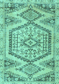 Persian Turquoise Traditional Rug, tr3782turq