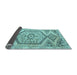 Sideview of Persian Light Blue Traditional Rug, tr3782lblu