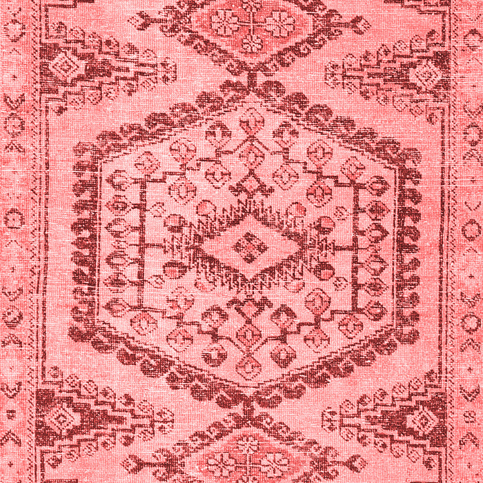 Machine Washable Persian Red Traditional Rug, wshtr3782red