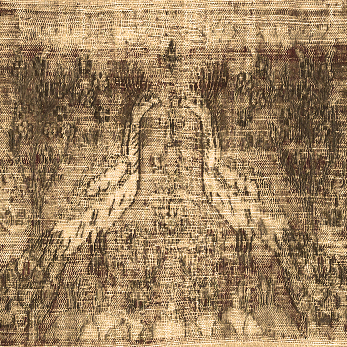 Square Machine Washable Persian Brown Traditional Rug, wshtr3783brn