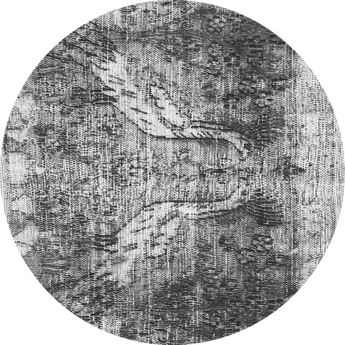 Square Persian Gray Traditional Rug, tr3783gry