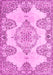 Medallion Pink Traditional Rug, tr3784pnk