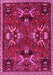 Machine Washable Animal Pink Traditional Rug, wshtr3785pnk