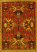 Animal Yellow Traditional Rug, tr3785yw