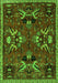 Animal Green Traditional Rug, tr3785grn