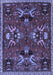 Animal Blue Traditional Rug, tr3785blu