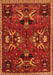 Serging Thickness of Machine Washable Animal Orange Traditional Area Rugs, wshtr3785org