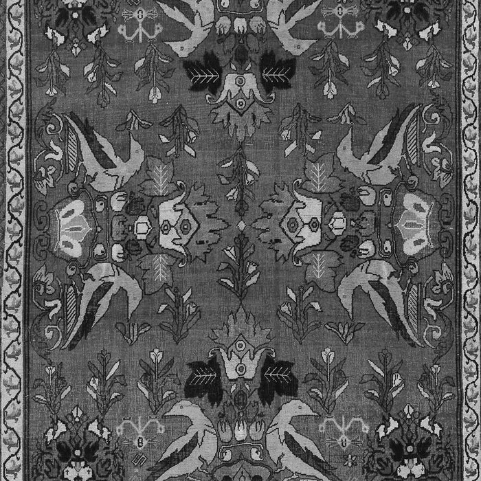 Serging Thickness of Machine Washable Animal Gray Traditional Rug, wshtr3785gry