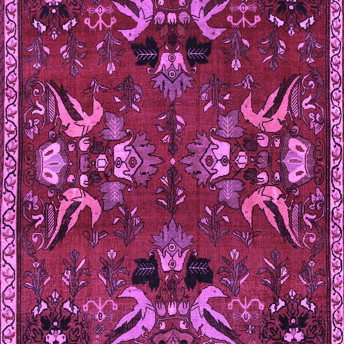Machine Washable Animal Purple Traditional Area Rugs, wshtr3785pur