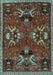 Animal Light Blue Traditional Rug, tr3785lblu