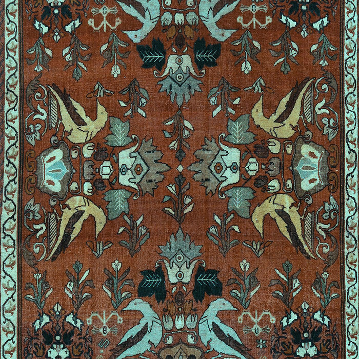 Animal Light Blue Traditional Rug, tr3785lblu
