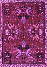 Animal Purple Traditional Rug, tr3785pur