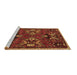 Sideview of Machine Washable Animal Brown Traditional Rug, wshtr3785brn