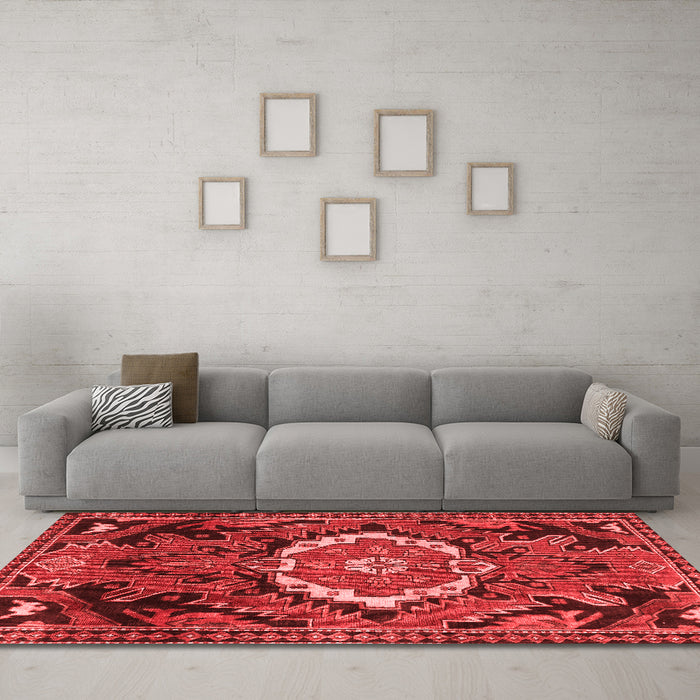 Traditional Red Washable Rugs