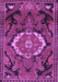 Medallion Purple Traditional Rug, tr3786pur