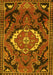 Medallion Yellow Traditional Rug, tr3786yw