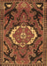 Medallion Brown Traditional Rug, tr3786brn