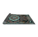 Sideview of Medallion Light Blue Traditional Rug, tr3786lblu