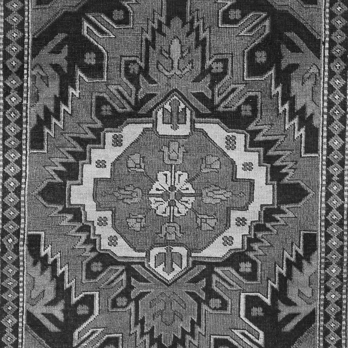 Serging Thickness of Machine Washable Medallion Gray Traditional Rug, wshtr3786gry