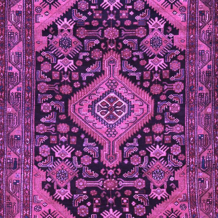 Machine Washable Persian Purple Traditional Area Rugs, wshtr3787pur