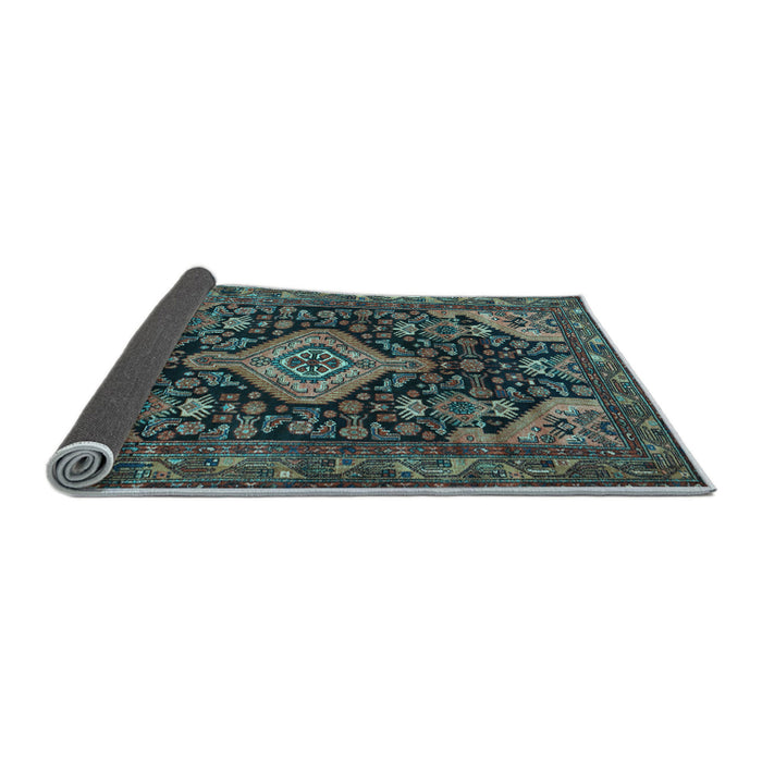 Sideview of Persian Light Blue Traditional Rug, tr3787lblu