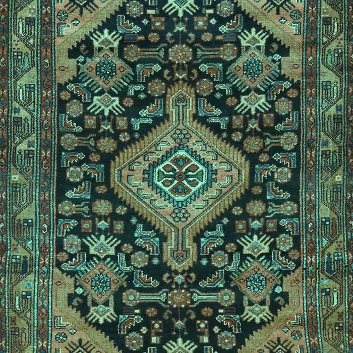 Machine Washable Persian Turquoise Traditional Area Rugs, wshtr3787turq