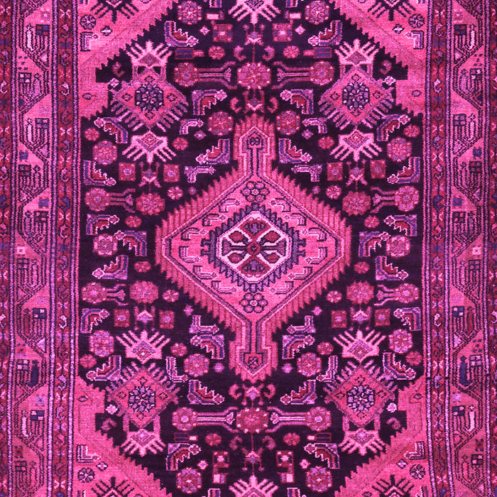 Machine Washable Persian Pink Traditional Rug, wshtr3787pnk