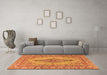 Machine Washable Persian Orange Traditional Area Rugs in a Living Room, wshtr3788org