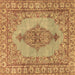 Square Machine Washable Persian Brown Traditional Rug, wshtr3788brn