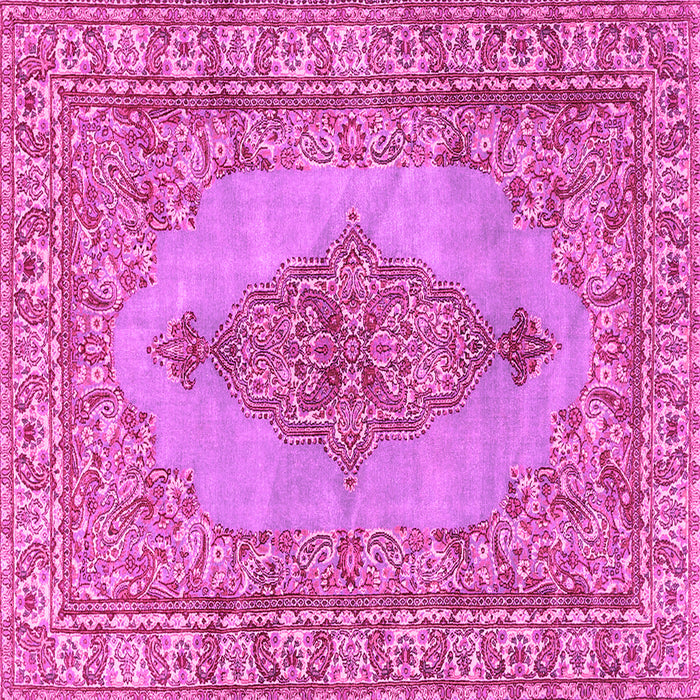 Square Persian Pink Traditional Rug, tr3788pnk