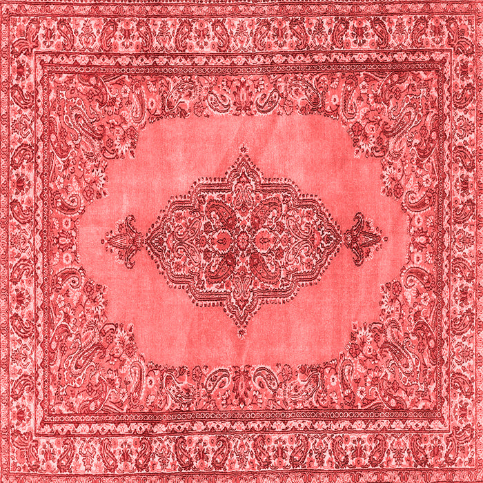 Machine Washable Persian Red Traditional Rug, wshtr3788red