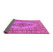 Sideview of Persian Pink Traditional Rug, tr3788pnk