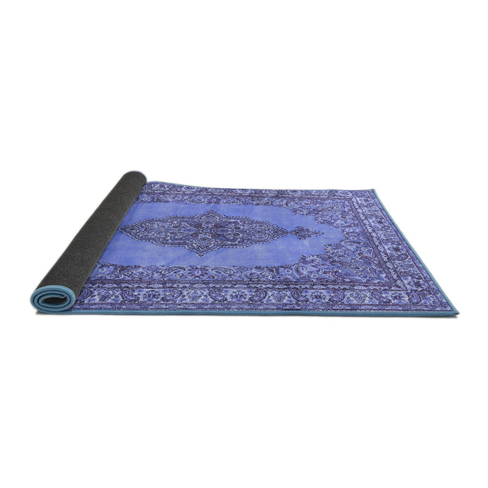 Sideview of Persian Blue Traditional Rug, tr3788blu
