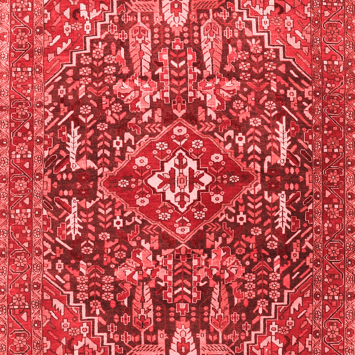 Machine Washable Persian Red Traditional Rug, wshtr3789red