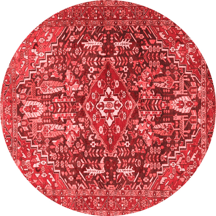 Machine Washable Persian Red Traditional Rug, wshtr3789red