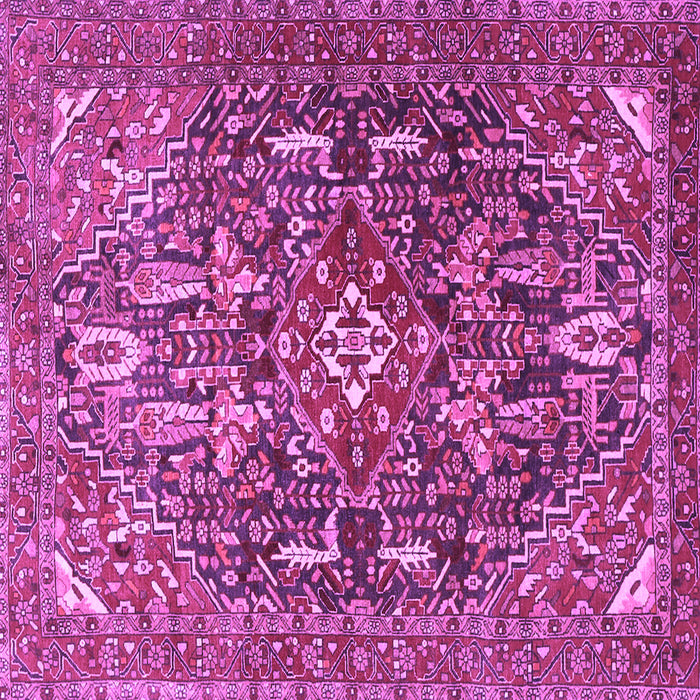 Square Persian Purple Traditional Rug, tr3789pur